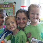 Karsynn, Mrs. Newitt and her two best buddies!